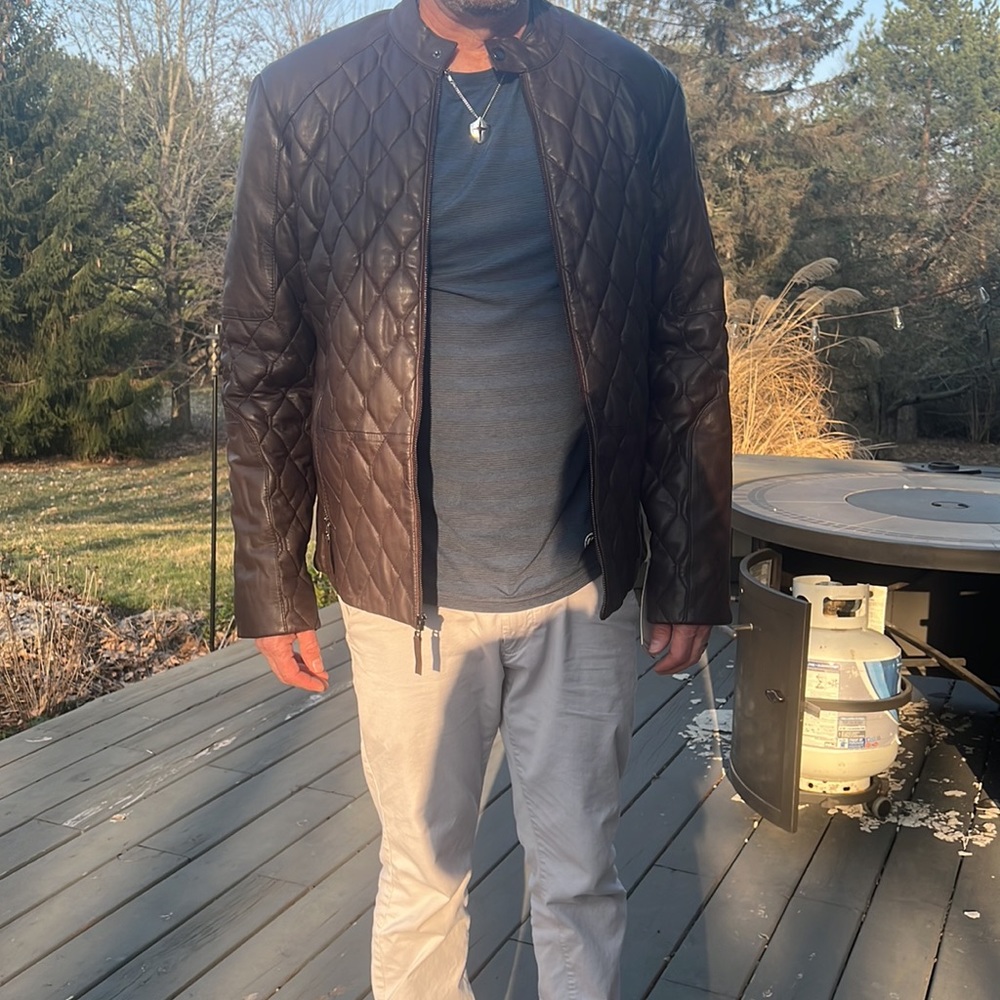 Unworn Brown Scully Leather Jacket